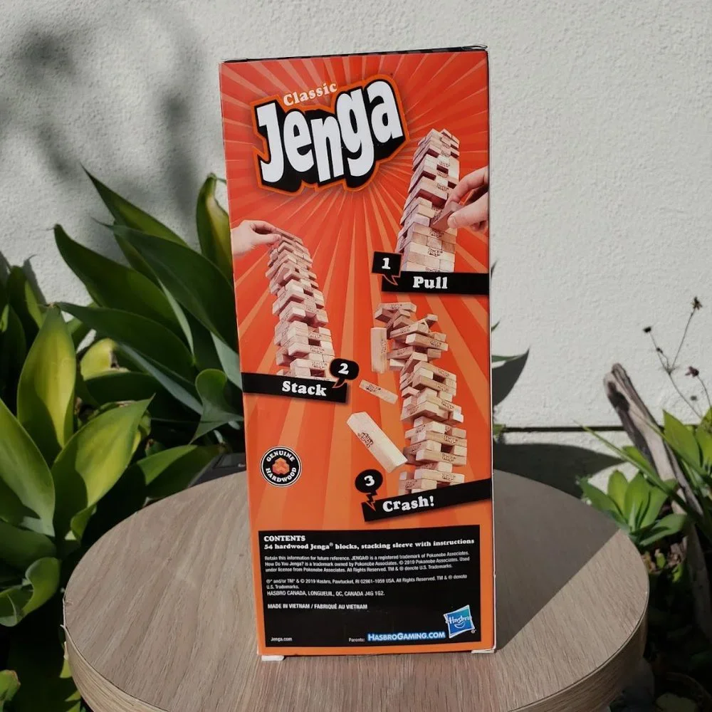 NEW Jenga tower wooden blocks game board game EASTER BASKET GIFT STUFFER New - s